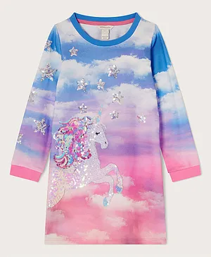 Monsoon Children Unicorn Dress - Multicolor