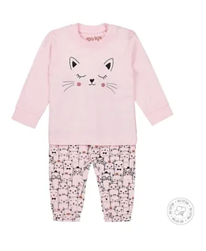 Dirkje Baby Bio Cotton Pyjama Set - Light Pink