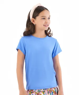Only Kids Round Neck T-Shirt - Blue
