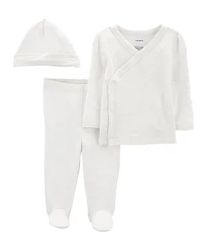 Carter's Side Snap Top with Bottoms Set - Grey