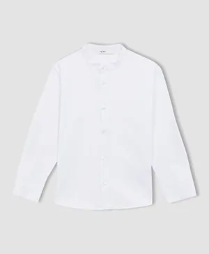 DeFacto French Collar Shirt - White