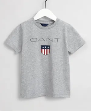 Gant Logo Shield Graphic T-Shirt - Grey