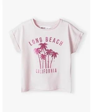 Minoti Long Beach California Graphic T-Shirt - Pink