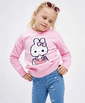 Kookie Kids Full Sleeves Sweaters - Pink