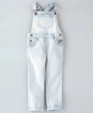 Aeropostale Kids Woven Dungaree - White