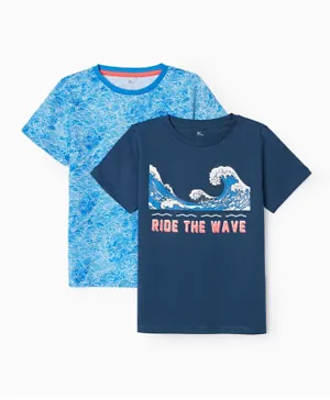 Zippy 2 Pack Ride The Wave T-Shirt - Blue