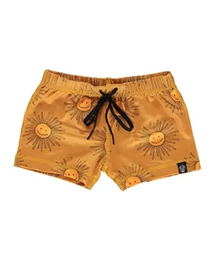 Beach & Bandits Spread Sunshine Swim Shorts - Golden