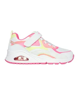 Skechers Uno Gen1 Color Surge Sneakers - Pink & White
