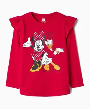 Zippy Kid Minnie & Daisy T-Shirt - Bright Rose