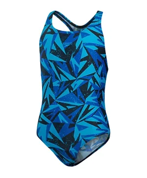 Speedo Hyper Boom Logo Medalist Swimsuit - Blue
