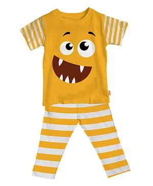 Plan B Funny Face Nightsuit - Gold