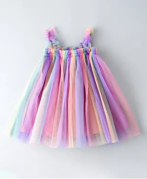 Plushbabies Rainbow Party Dress - Multicolor