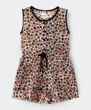 Wonder Kid Floral Romper - Multicolor