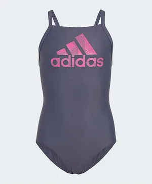 adidas Graphic Logo V Cut Swimsuit - Blue