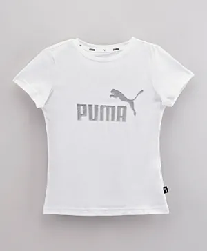 Puma ESS+ Logo Tee G  - White
