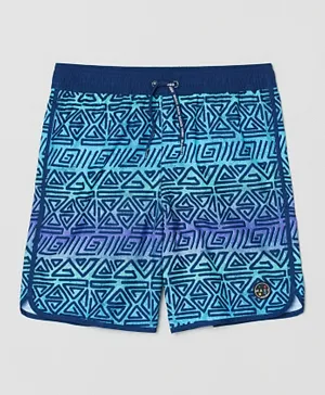 OVS Maui And Sons Tribal Printed Swimming Trunks - Multicolor