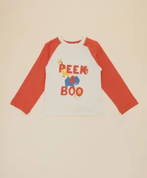 R&B Kids Peek-A-Boo Graphic T-Shirt - Red