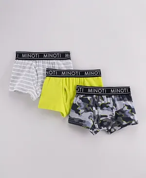 Minoti 3 Pack Camouflage Printed Boxers - Multicolor