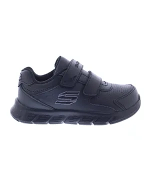 Skechers Comfy Flex Sports Shoes with Freebies - Black