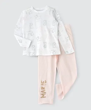 Disney All Over Printed Pyjama Set - White