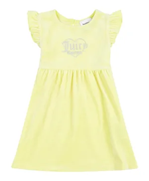 فستان جوسي كوتور الفيلور بخط A وكشكشة - أصفر