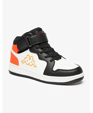 Kappa High Top Lace Up Style Velcro Closure Sneakers  - Orange