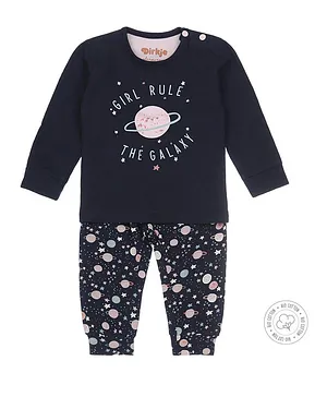 Dirkje Baby Bio Cotton Pyjama Set - Navy