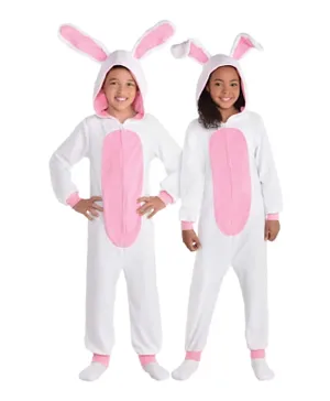 Party Centre Easter Bunny Zipster Costume - White
