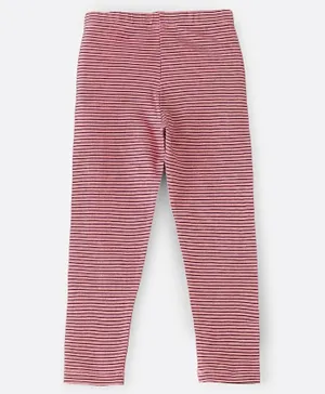 Jelliene Casual Stripes Legging - Pink