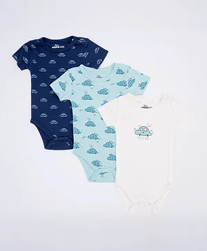 Adams Kids 3 Pack Short Sleeves Bodysuits - Multicolor