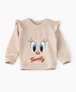 Warner Brother Looney Tunes's Tweety Sweatshirt - Beige