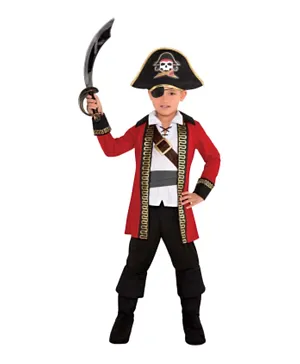 Party Centre Pirate Captain Costume - Multicolor