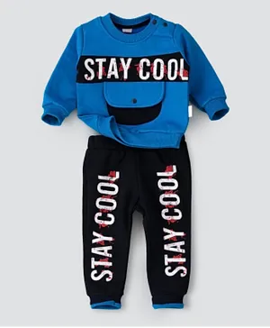 Babyqlo 2Pc Stay Cool Winter Pajama Set - Blue
