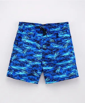 Speedo Printed Water Swim Trunks - Blue