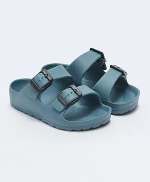 LC Waikiki Double Band Buckled Sandals - Blue