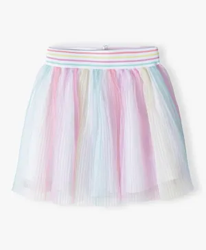 Minoti Striped Tulle Layered Skirt - Multicolor