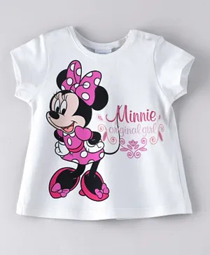 Disney  Minnie Mouse Print T-Shirt - White