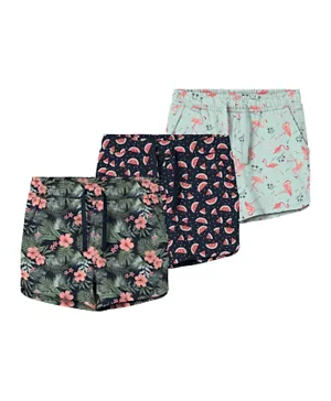 Name It 3 Pack All Over Printed Shorts - Multicolor
