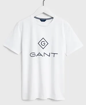 Gant Lock-Up Short Sleeves T-Shirt - White