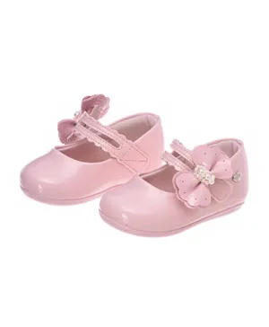Klin Shoes Flower Detail Ballerinas  - Pink