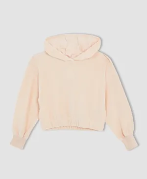DeFacto Hooded Sweater - Pink