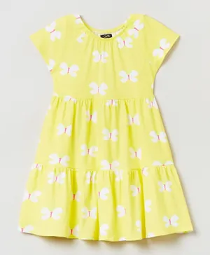 OVS Butterfly Dress - Yellow