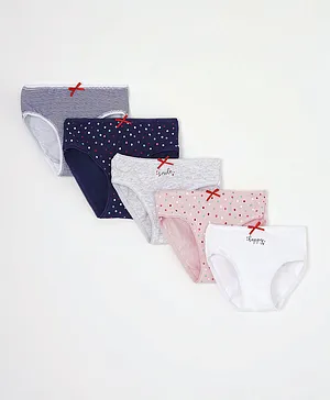 Minoti 5 Pack Happy Smile Panties - Multicolor