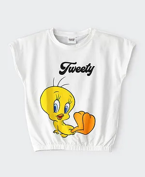 Warner Bros Tweety Top - White