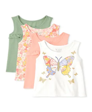 The Children's Place 4 Pack Butterfly Tank Top - Multicolor