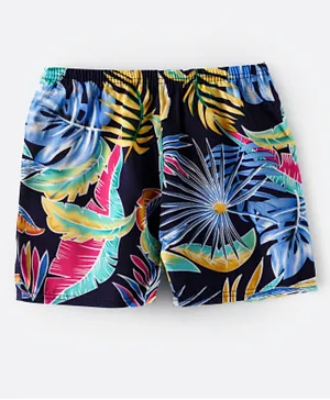 Lamar Kids Hawaian Print Swimming Shorts - Multicolor
