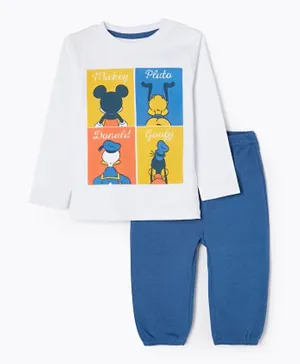 Zippy Mickey Mouse & Friends Pyjama Set - White