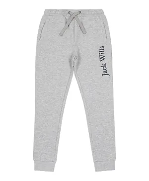 Jack Wills Script Embroidered Joggers - Grey