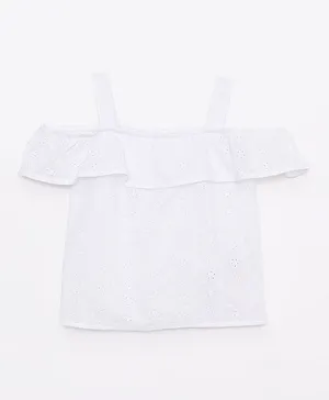 LC Waikiki Poplin Solid Top - White