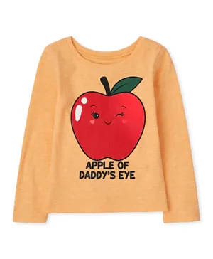 The Children's Place Apple Graphic Tee - Peach